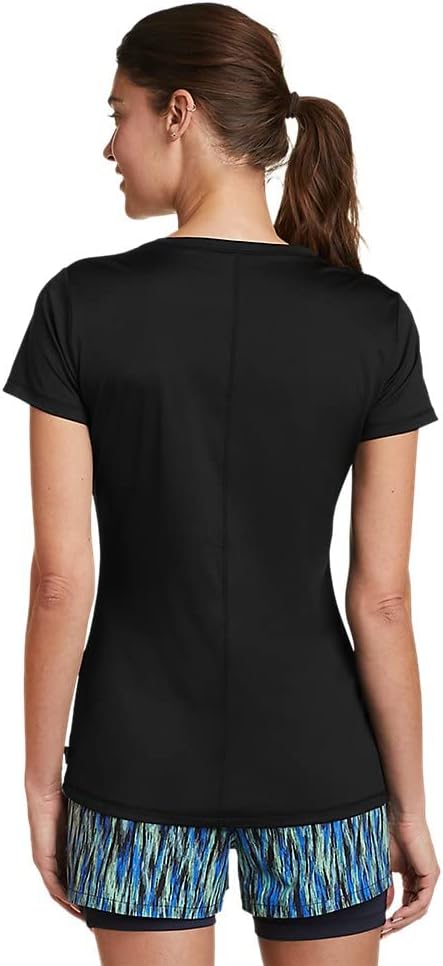 Eddie Bauer Womens Resolution ShortSleeve VNeck TShirtPlus Black