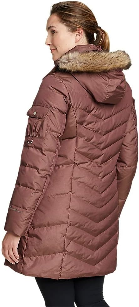 Eddie Bauer Womens Sun Valley Down ParkaPetite Misty Rose