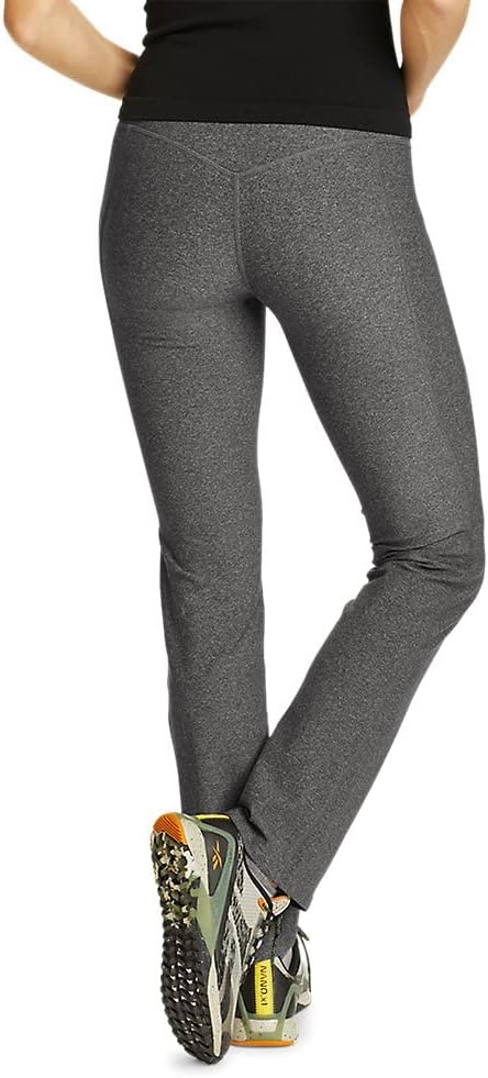 Eddie Bauer Womens Trail Tight Pants  High RiseRegular Heather Gray