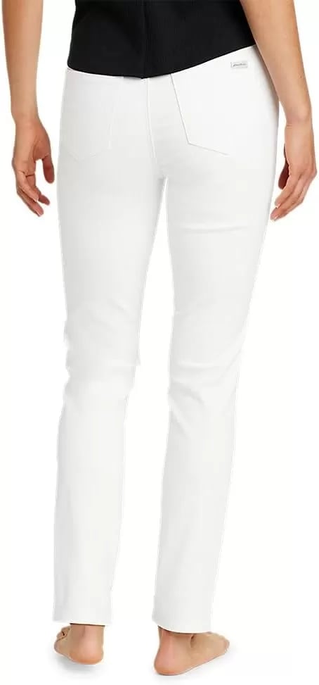 imageEddie Bauer Womens Voyager HighRise Jeans  Slim StraightWhite