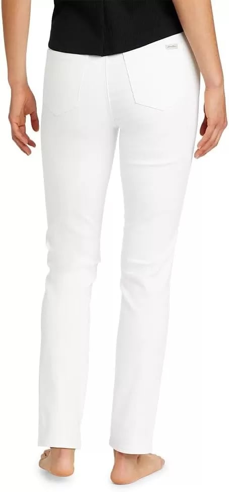 imageEddie Bauer Womens Voyager HighRise Jeans  Slim StraightWhite