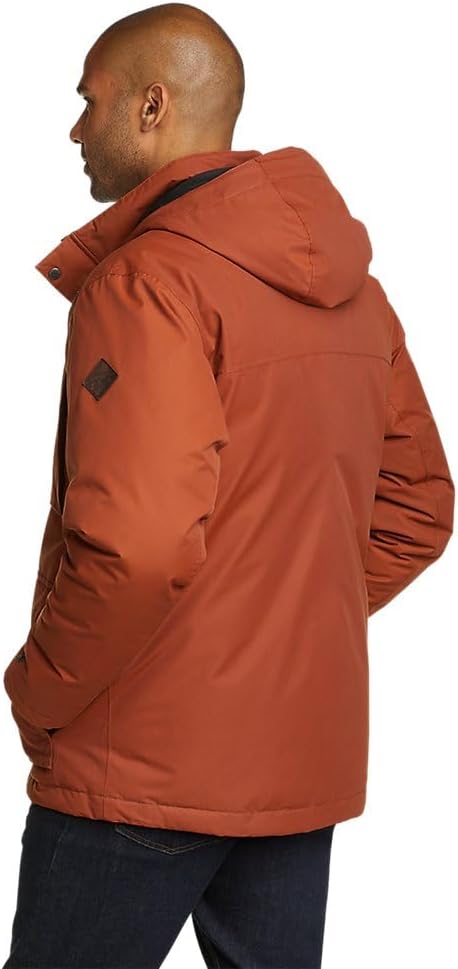 imageEddie Bauer Mens Everson Down Waterproof Rain JacketPaprika