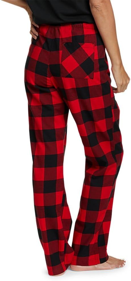 Eddie Bauer Womens Stines Favorite Flannel Sleep PantsPetite Barn Red