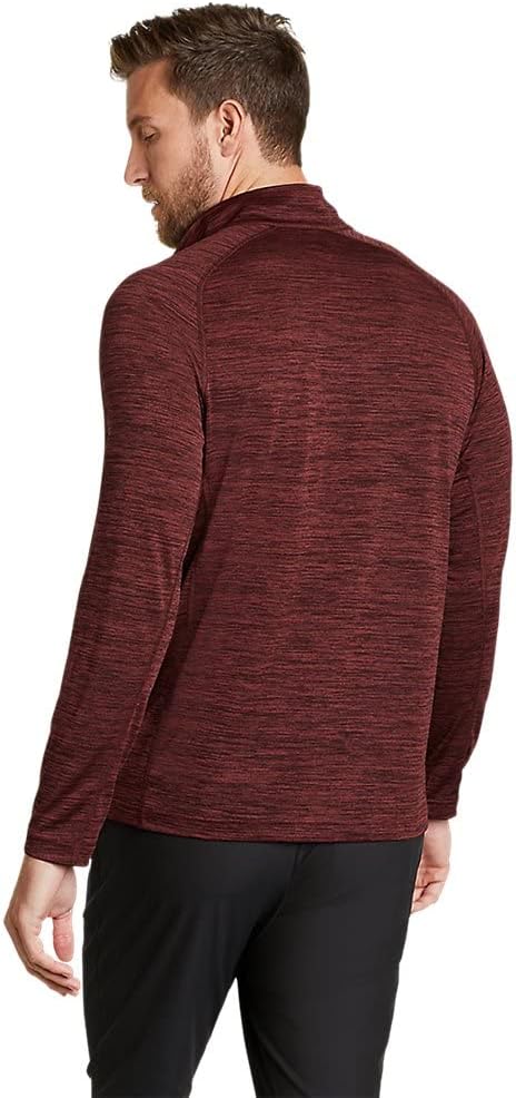 Eddie Bauer Mens Resolution LongSleeve 14ZipChocolate