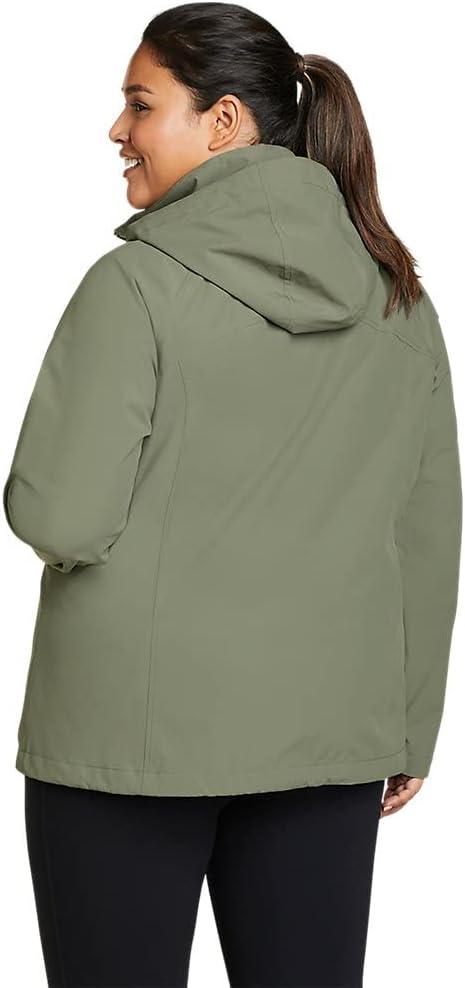 Eddie Bauer Womens Packable Rainfoil JacketPlus Sprig Recycled