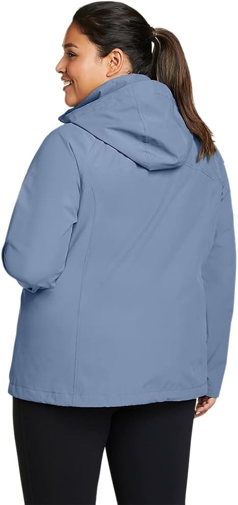 Eddie Bauer Womens Packable Rainfoil JacketPlus Blue Haze Recycled