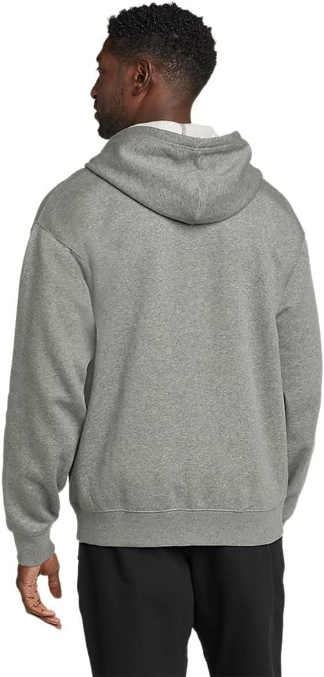 Eddie Bauer Mens Cascade FullZip Hooded SweatshirtTall Med Htr Gray