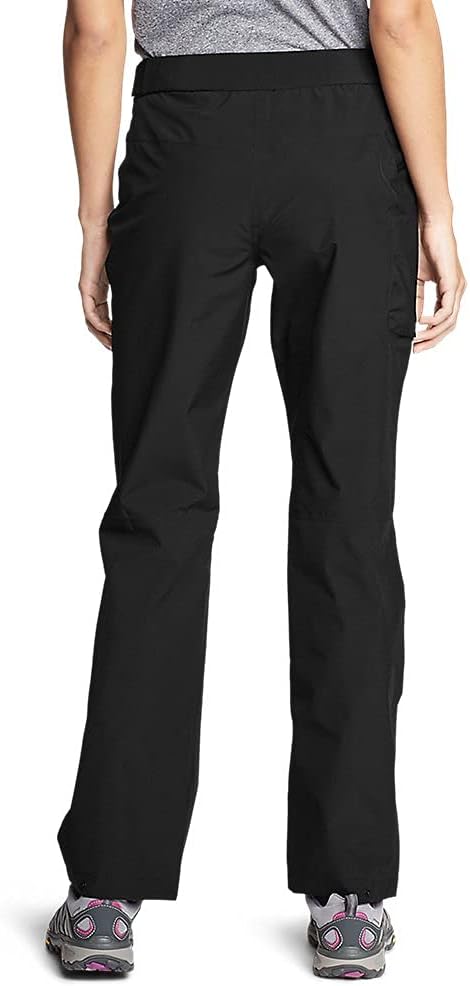 Eddie Bauer Womens Cloud Cap Stretch Rain PantsRegular Black