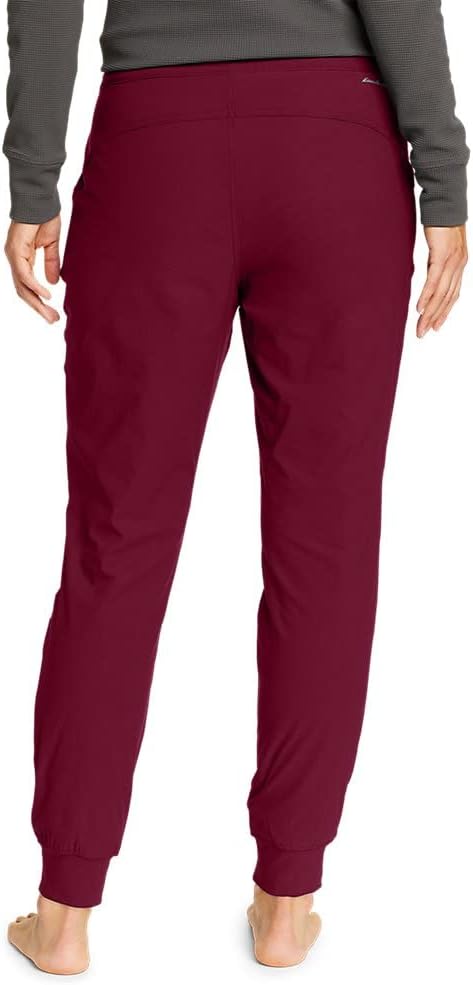 Eddie Bauer Womens Rainier FleeceLined Jogger PantsDark Berry