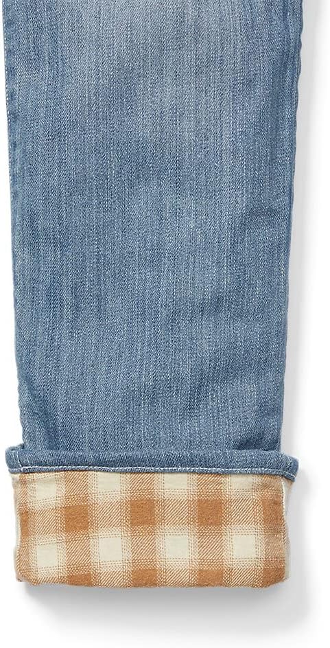 Eddie Bauer Womens Boyfriend FlannelLined JeansPlus Size Worn Light