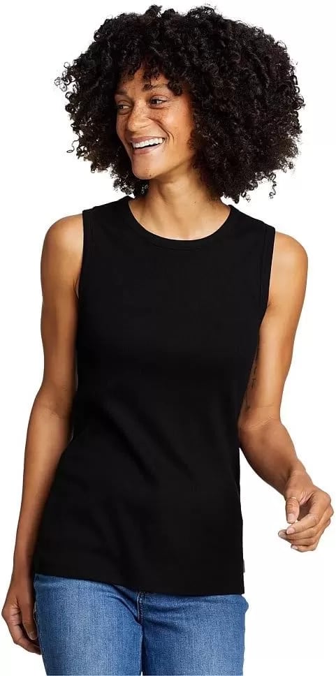 imageEddie Bauer Womens Essentials Ribbed Layering TankBlack