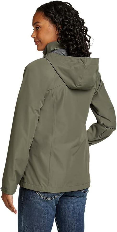 Eddie Bauer Womens Packable Rainfoil JacketStandard Sprig Recycled