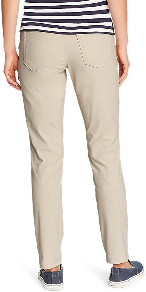 Eddie Bauer Womens Rainier Slim Straight PantsPumice