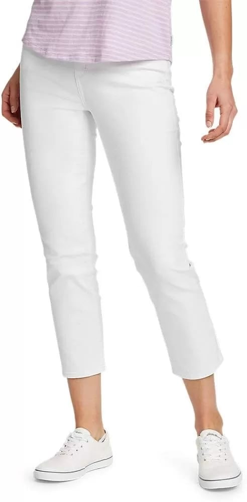 imageEddie Bauer Womens Voyager Crop JeansWhite