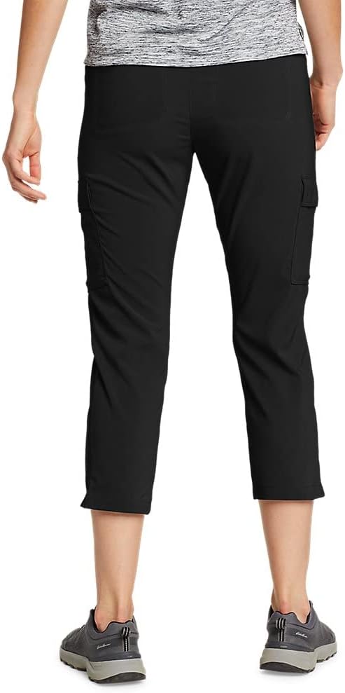 Eddie Bauer Womens ClimaTrail Cargo Crop PantsTall Black