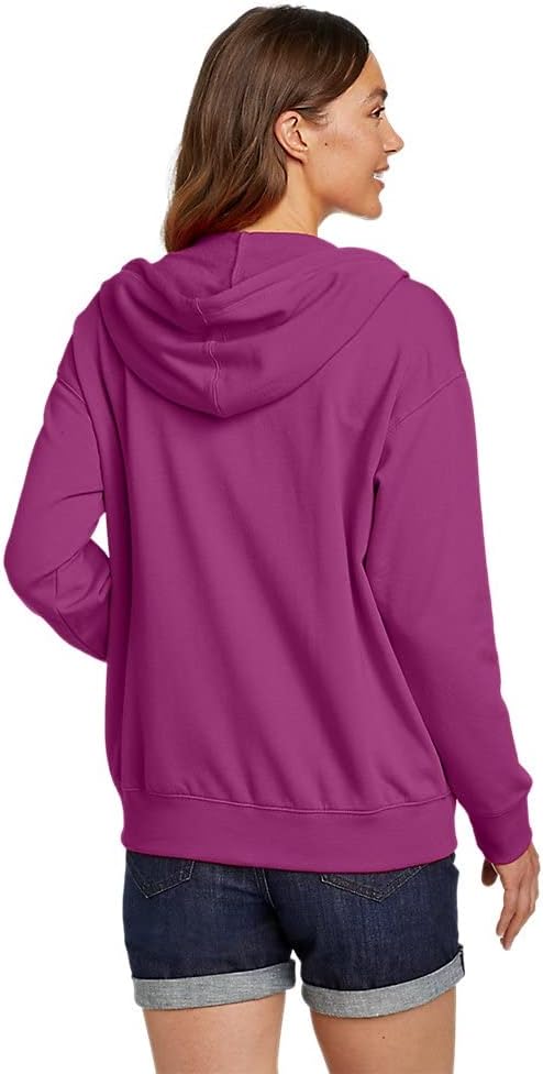 Eddie Bauer Womens Cozy Camp FullZip HoodiePetite Deep Magenta