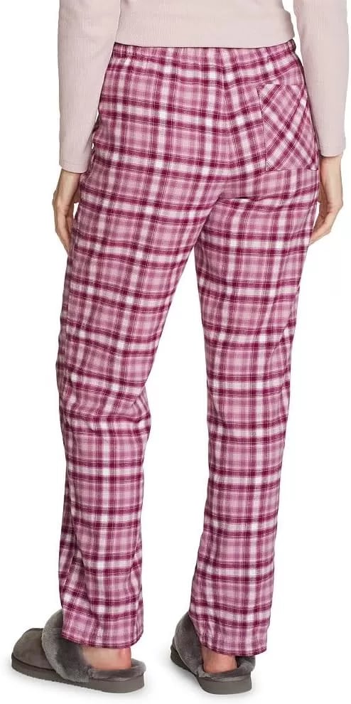 imageEddie Bauer Womens Stines Favorite Flannel Sleep PantsDark Berry