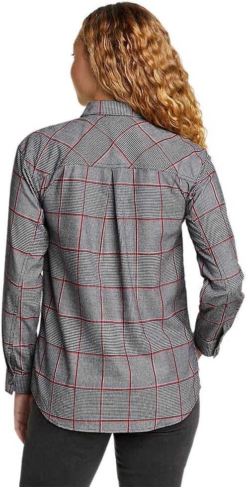 Eddie Bauer Womens Firelight Flannel Shirt  BoyfriendEddie Bauer Womens Firelight Flannel Shirt  Boyfriend