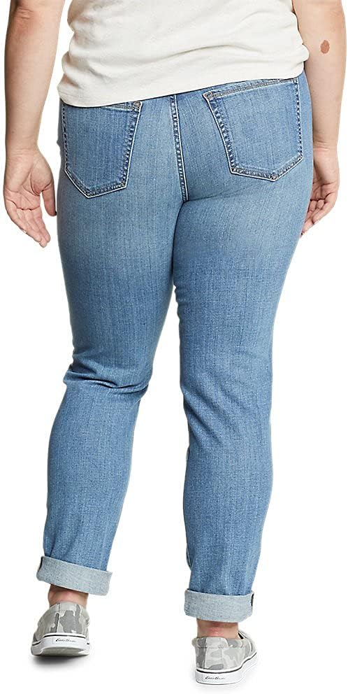 Eddie Bauer Womens Boyfriend Jeans  Slim LegPetite Pacific Wash