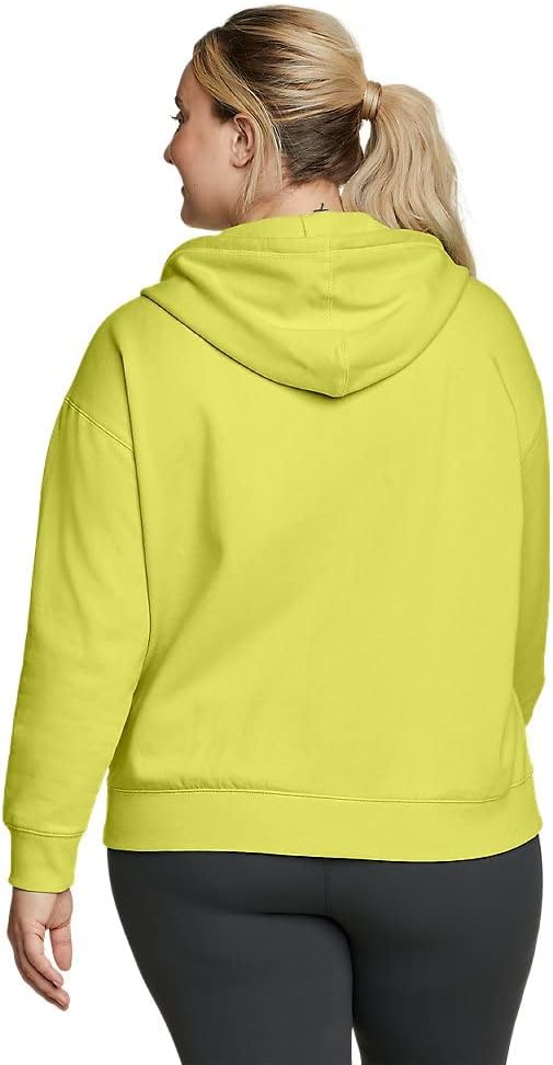 Eddie Bauer Womens Cozy Camp FullZip HoodiePlus Chartreuse