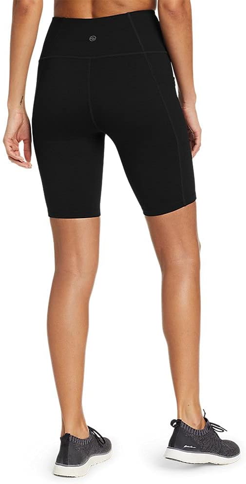 Eddie Bauer Womens Movement Lux Biker ShortsBlack