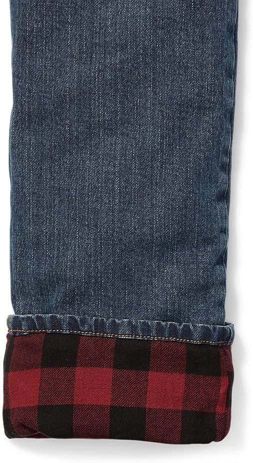 Eddie Bauer Mens H2Low Flex FlannelLined JeansRegular Slate Blue