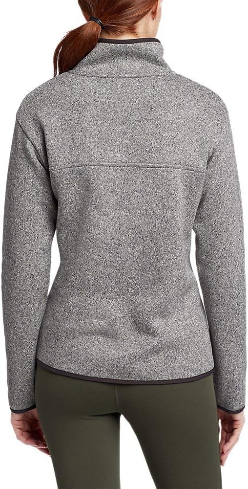 Eddie Bauer Womens Radiator Fleece 20 Snap MockGray