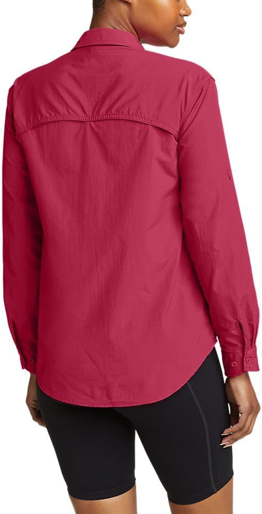 Eddie Bauer Womens Adventurer Pro Field ShirtRegular Dark Pink