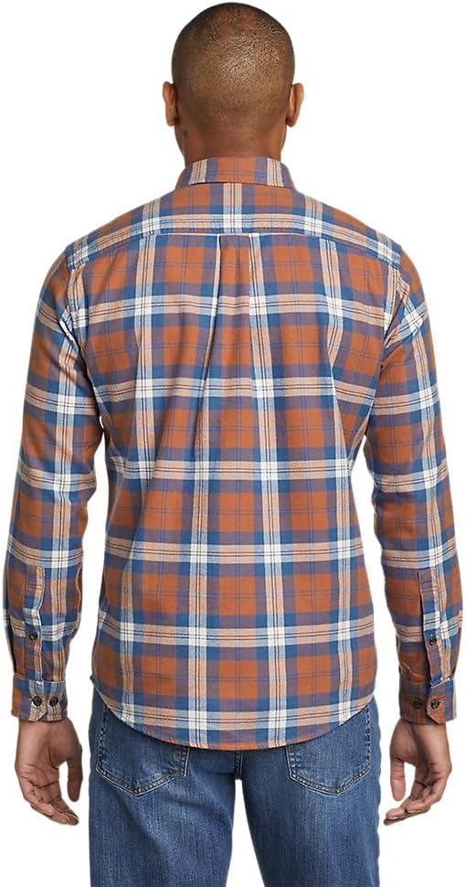 Eddie Bauer Mens Eddies Favorite Flannel Shirt  SlimTall Cocoa