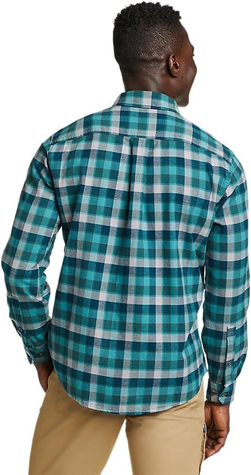 imageEddie Bauer Mens Classic Fit Favorite LongSleeve Flannel ShirtDusty Jade