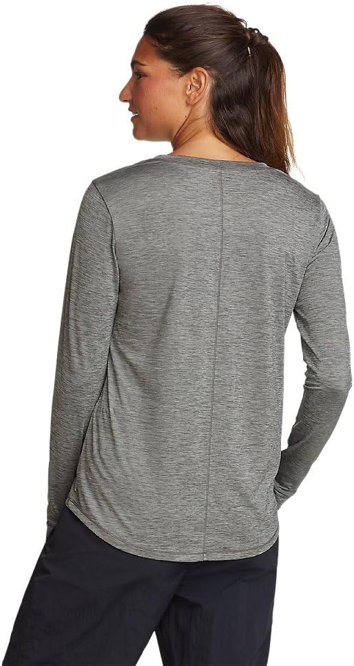 Eddie Bauer Womens Ls Reso TeeDark Smoke