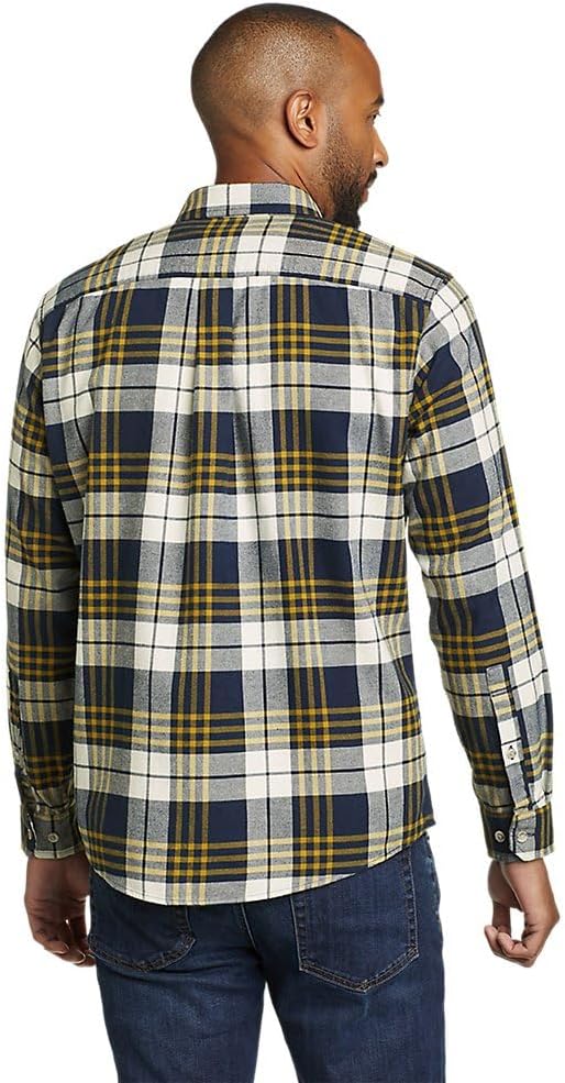 Eddie Bauer Mens Eddies Favorite Classic Fit Flannel Shirt  PlaidRegular Nordic