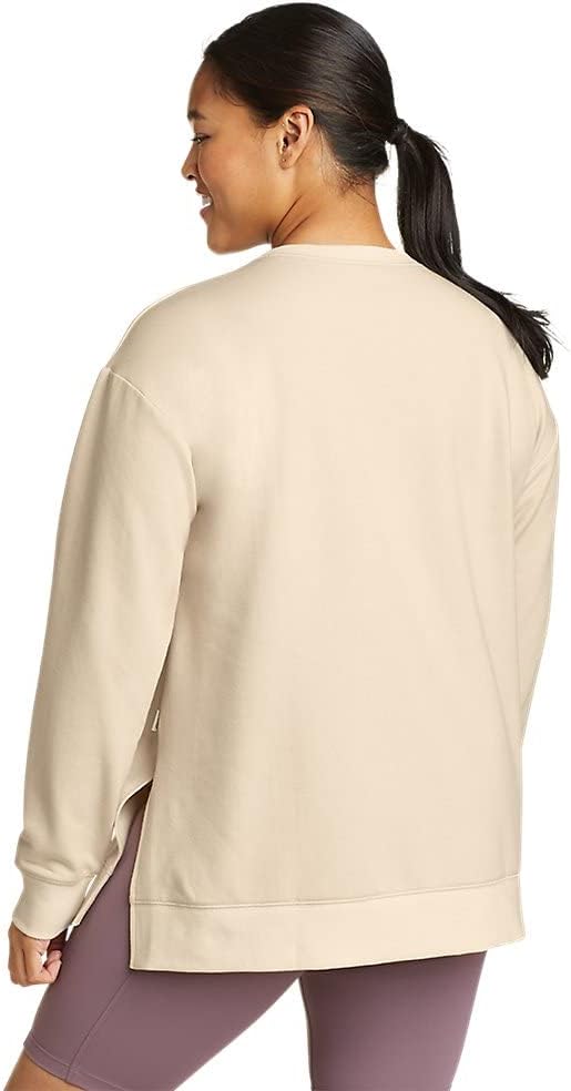 Eddie Bauer Womens Motion Cozy Camp LongSleeve TunicRegular Ecru