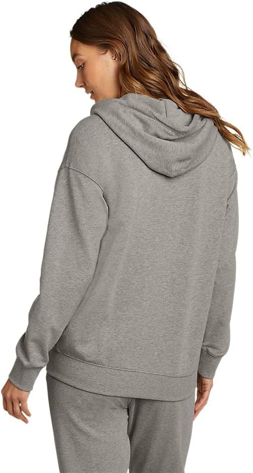 Eddie Bauer Womens Cozy Camp FullZip HoodiePetite Heather Gray