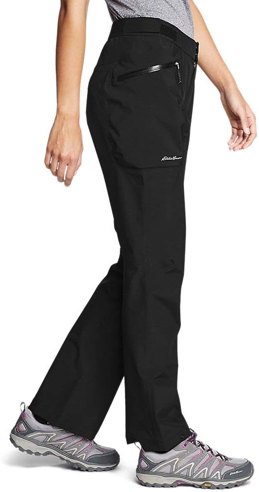 Eddie Bauer Womens Cloud Cap Stretch Rain PantsRegular Black