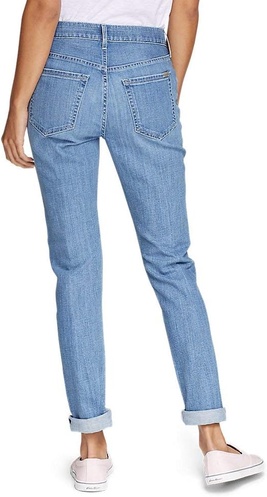 Eddie Bauer Womens Boyfriend Jeans  Slim LegPetite Pacific Wash