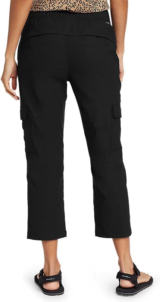 Eddie Bauer Womens Rainier PullOn Crop PantsBlack