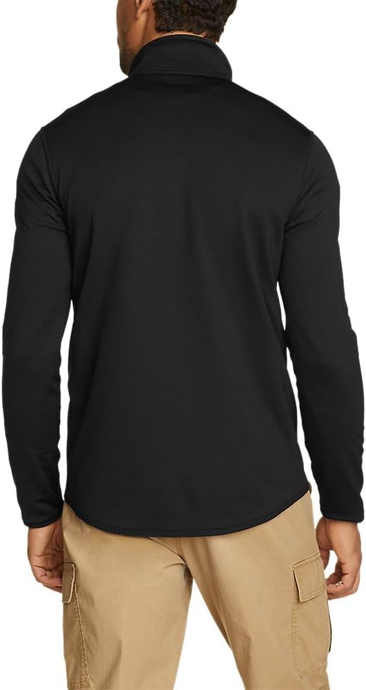 imageEddie Bauer Mens Activator Grid LongSleeve HalfZip FleeceBlack