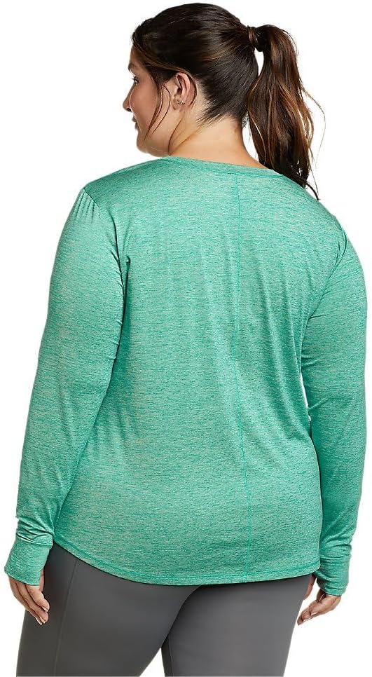 Eddie Bauer Womens Resolution LongSleeve TShirtLt Green