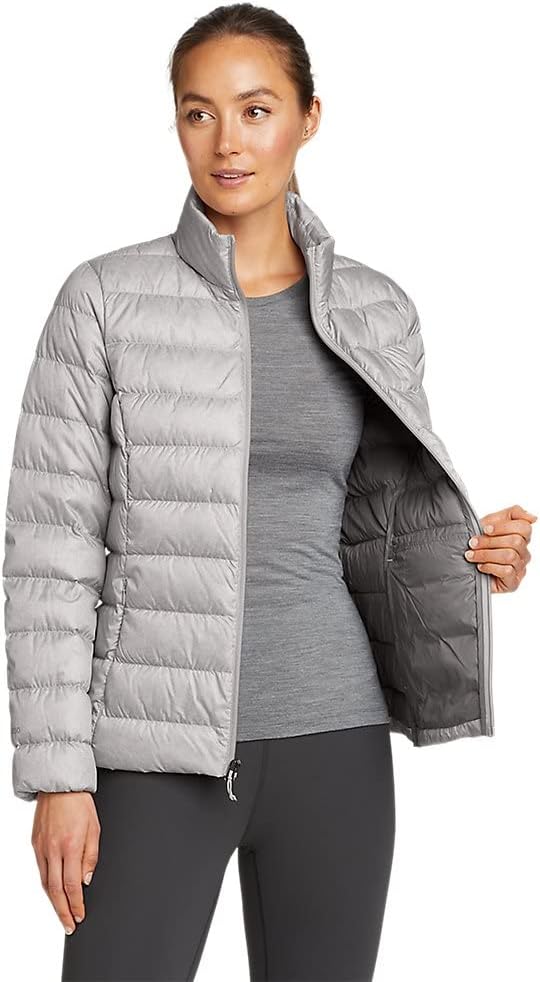 Eddie Bauer Womens CirrusLite Down JacketLt Gray Recycled