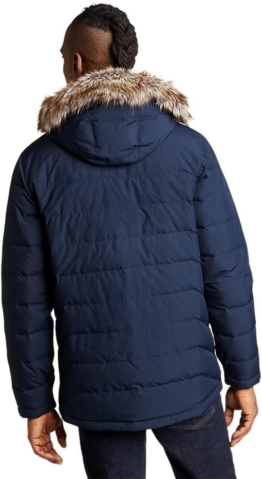 Eddie Bauer Mens Boundary Pass Down ParkaMedium Indigo