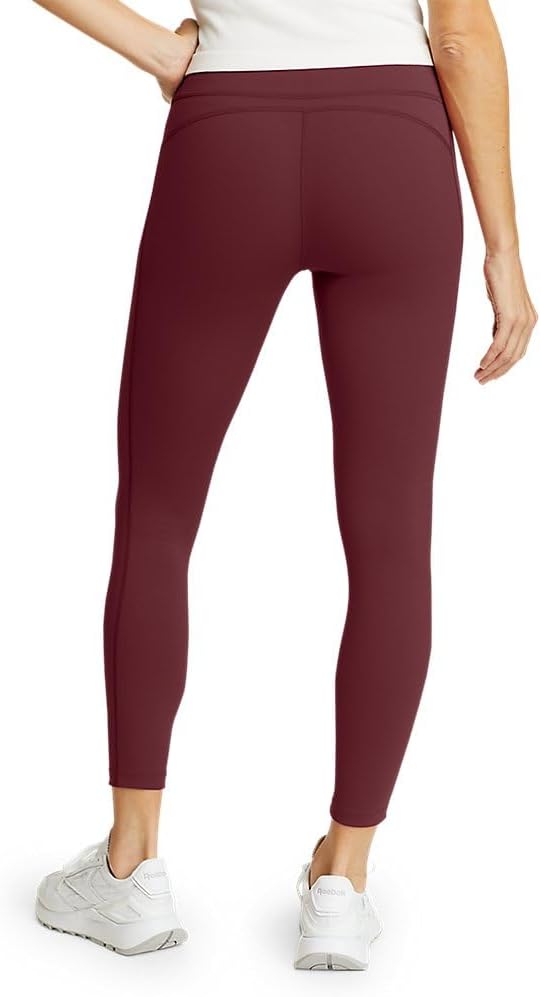 Eddie Bauer Womens Movement Lux HighRise 78Length LeggingsRegular Burgundy