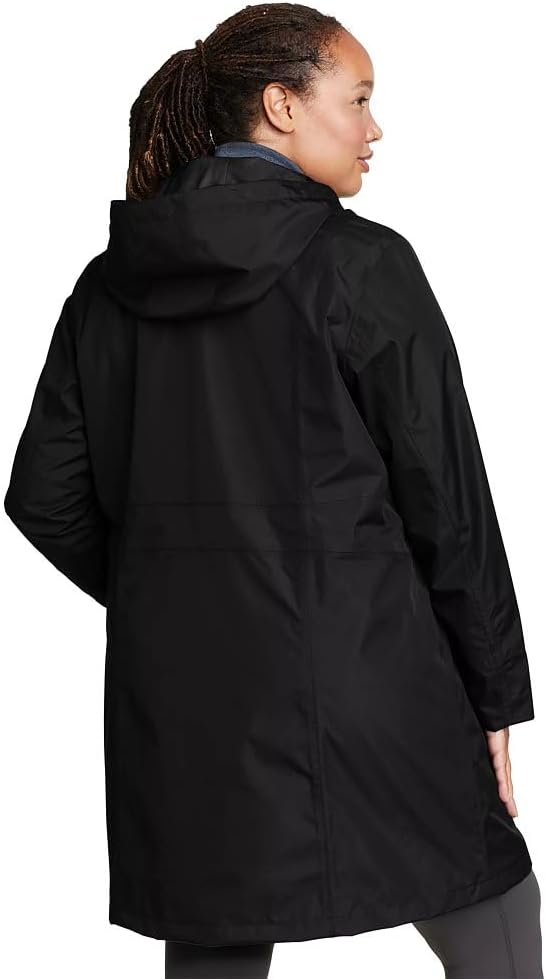 Eddie Bauer Womens Girl on the Go Trench CoatBlack