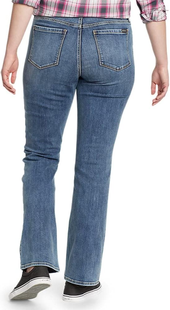 Eddie Bauer Womens Voyager HighRise BootCut Jeans  CurvyPetite Creek