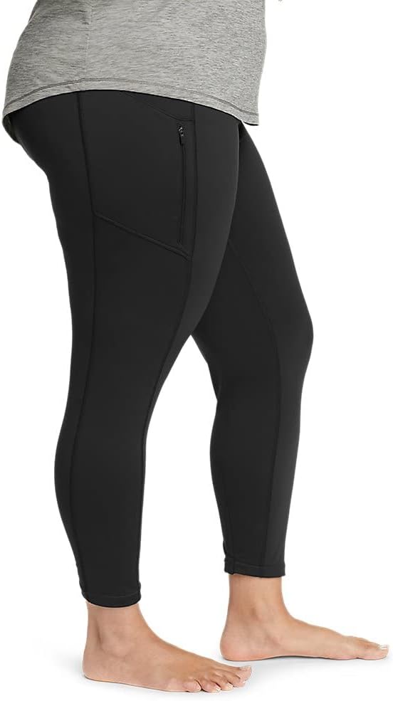 Eddie Bauer Womens Crossover Winter Trail Adventure HighRise LeggingsPlus Size Black