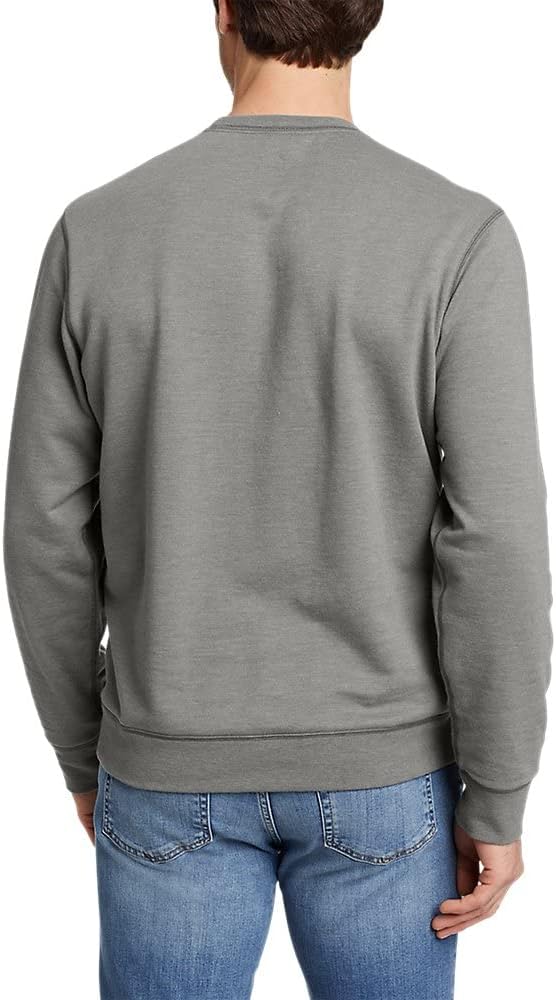 Eddie Bauer Mens Everyday Crew SweatshirtTall Heather Gray