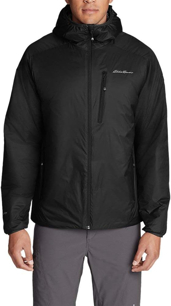 Eddie Bauer Mens EverTherm 20 Down Hooded JacketRegular Black