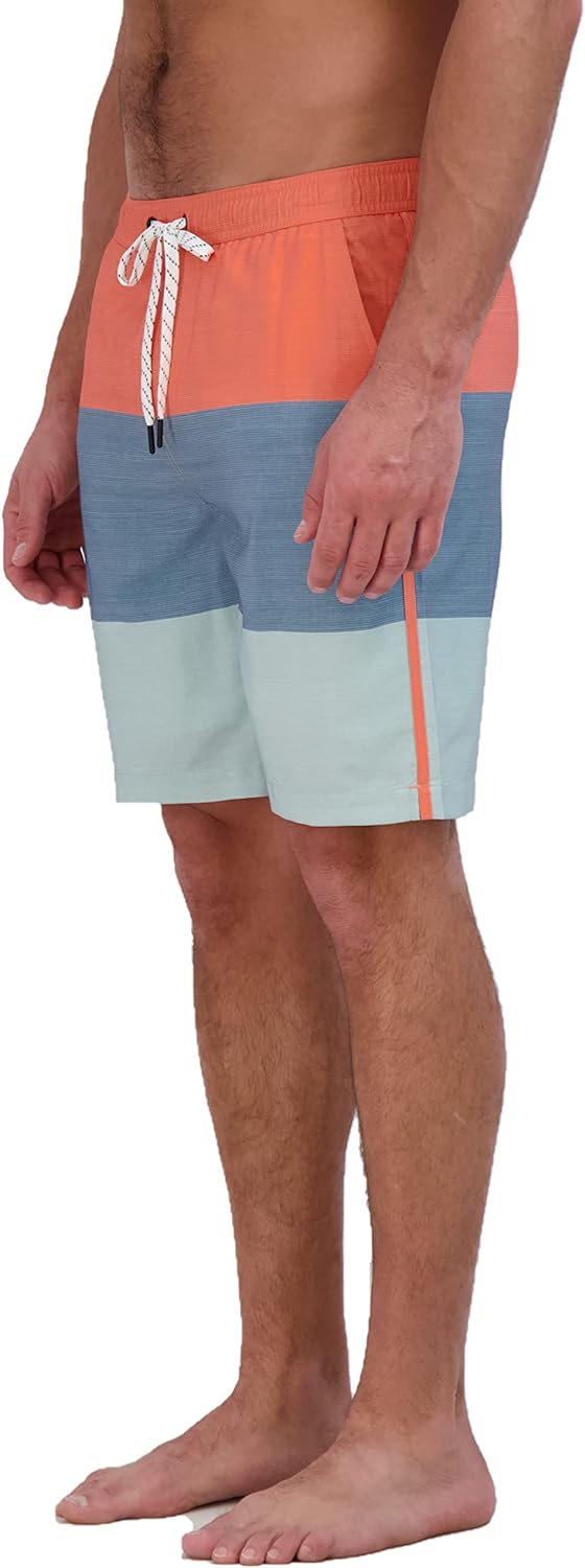 Eddie Bauer Mens SPF 50 Volley Swim Trunk 8 Inseam Comes with Comfort Liner  Ultimate Comfort  StretchCeladon