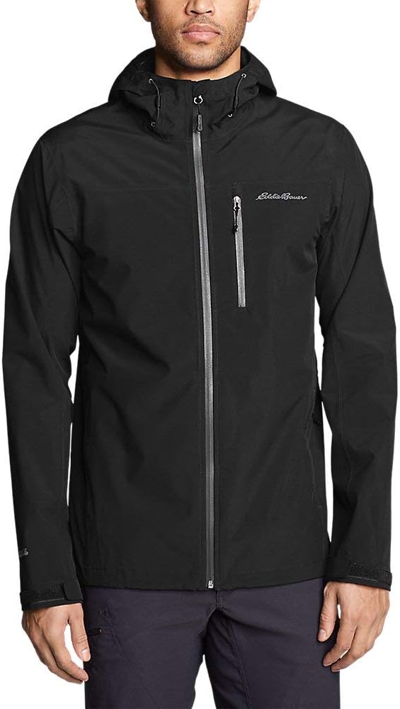 Eddie Bauer Mens Cloud Cap Stretch 20 Rain JacketBlack