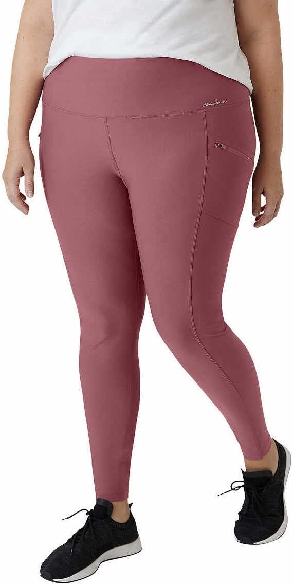 Eddie Bauer Womens Midweight High Rise Trail Tight LeggingsDark Dusty Rose